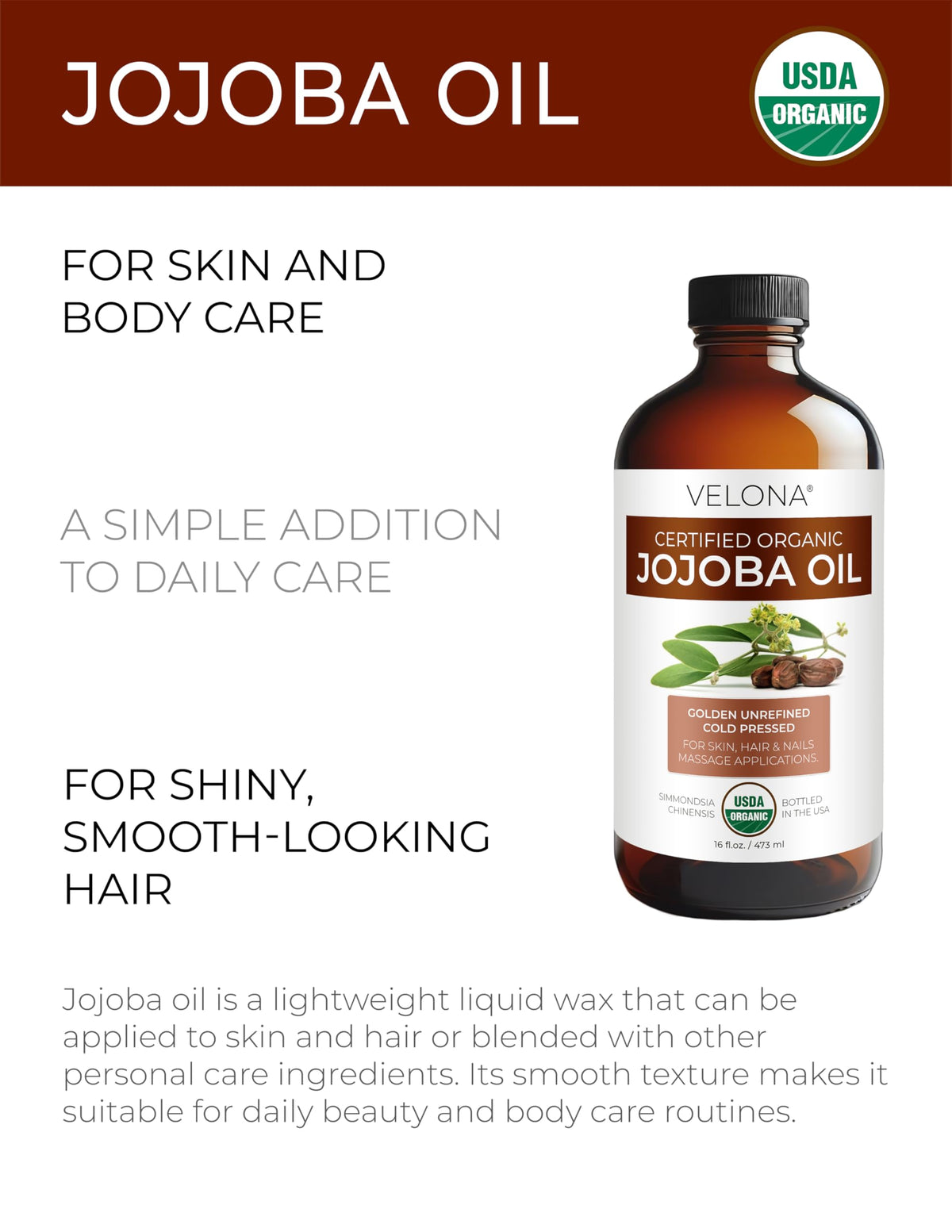 velona oil pouring from bottle closeup for smooth application benefit
