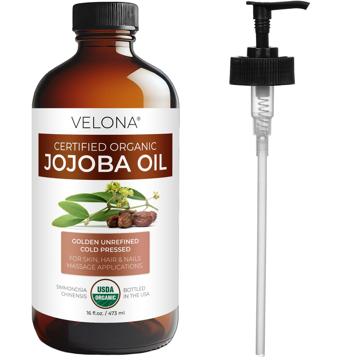 velona 16 fl oz bottle beside common objects to show generous size