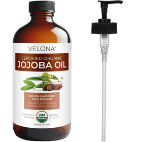 velona 16 fl oz bottle beside common objects to show generous size
