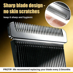 Velurie close-up of razor-edge detail highlighting sharpness and smoother trims