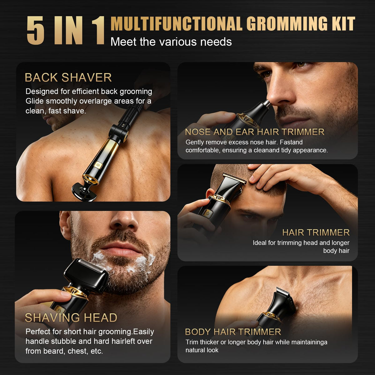 Velurie extendable handle fully extended demonstrating reach for back grooming