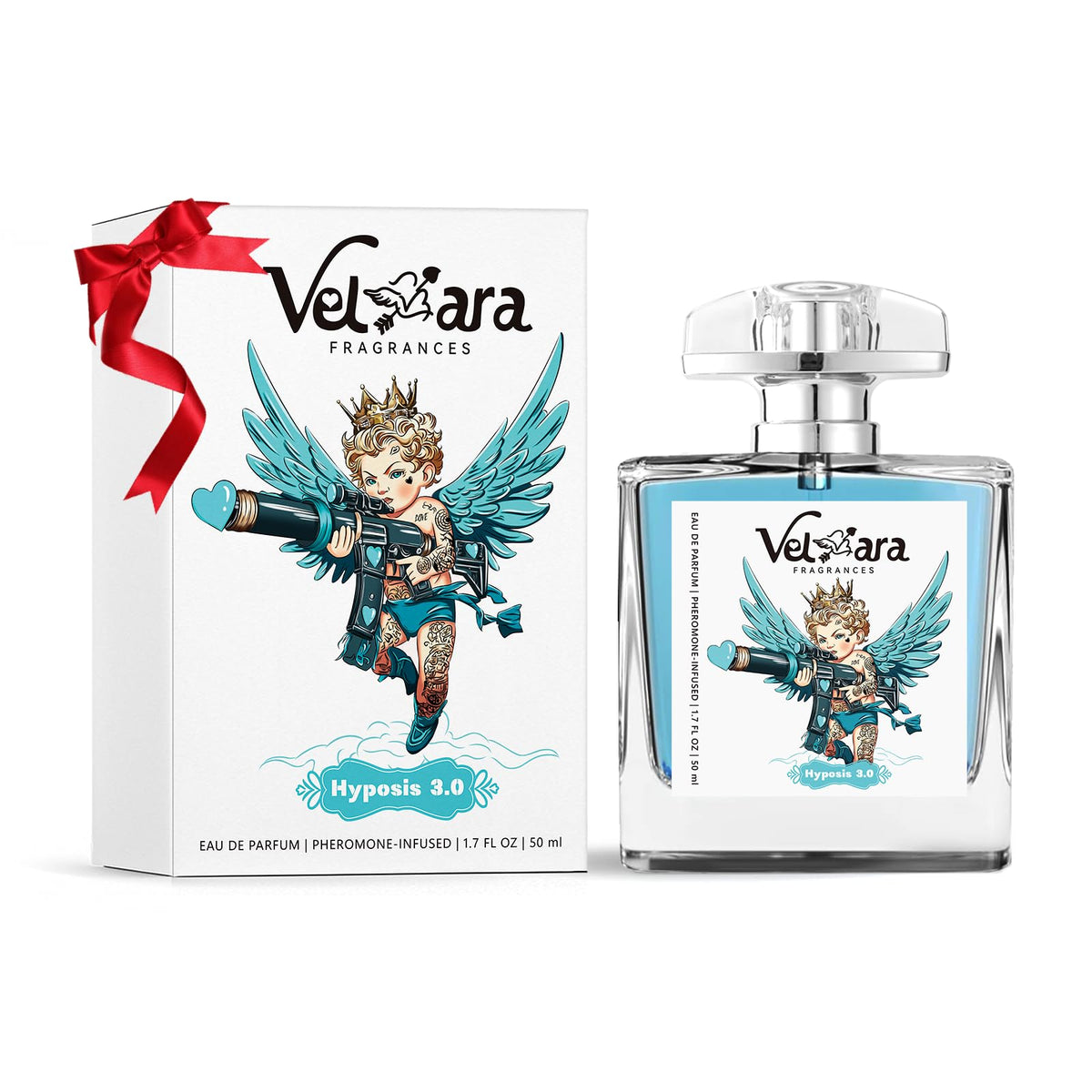 VELVARA front bottle view showing elegant design and confidence