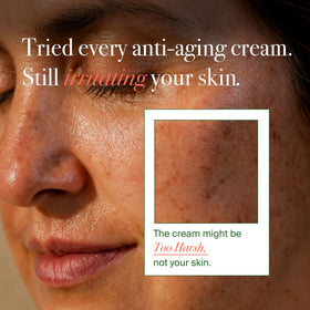 VELVENTE cream texture close-up highlighting smooth non-greasy finish for quick absorption