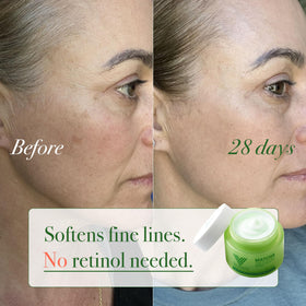 VELVENTE applied to model's face in morning routine for light daytime hydration
