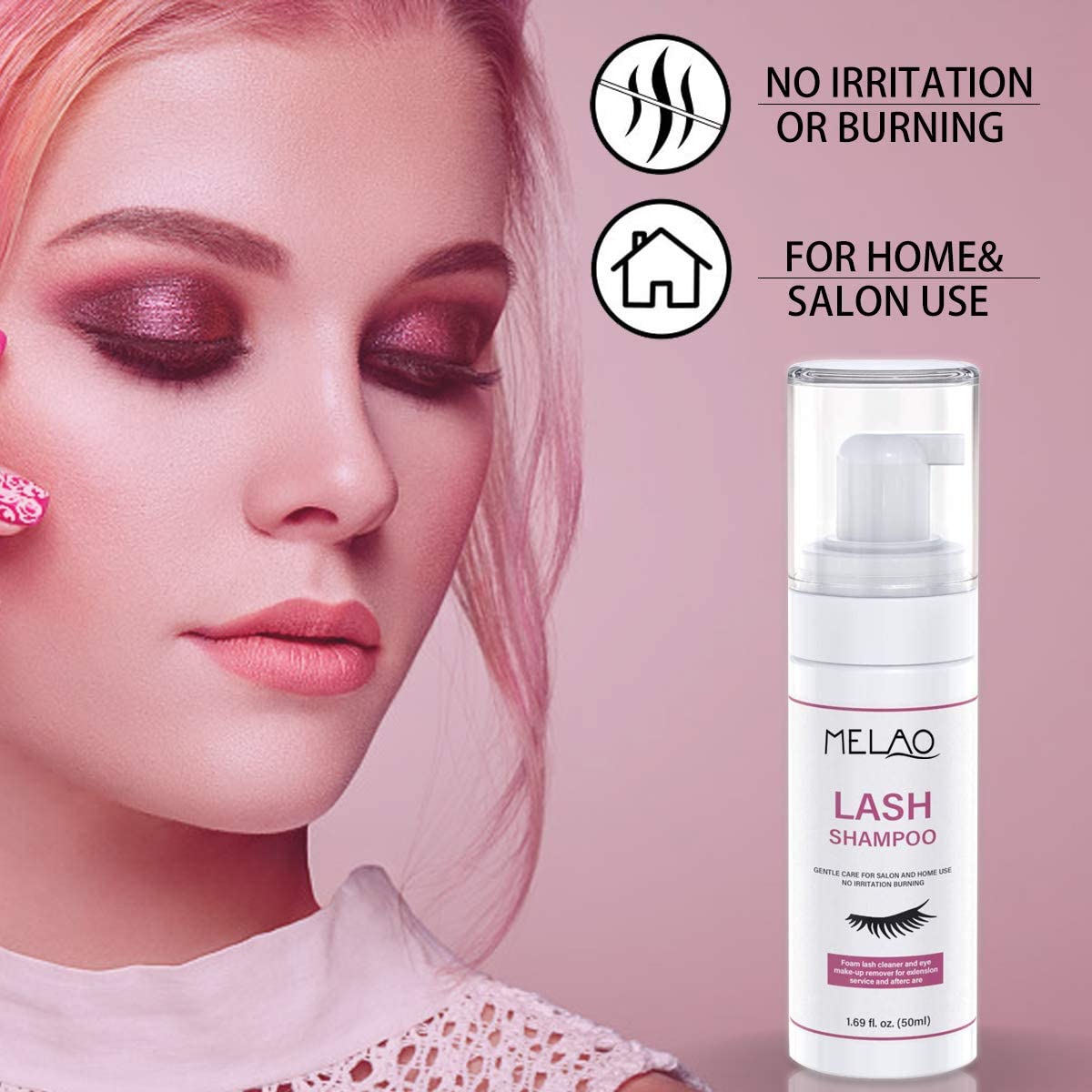 Vemofoper label closeup highlighting paraben-free and oil-free formula