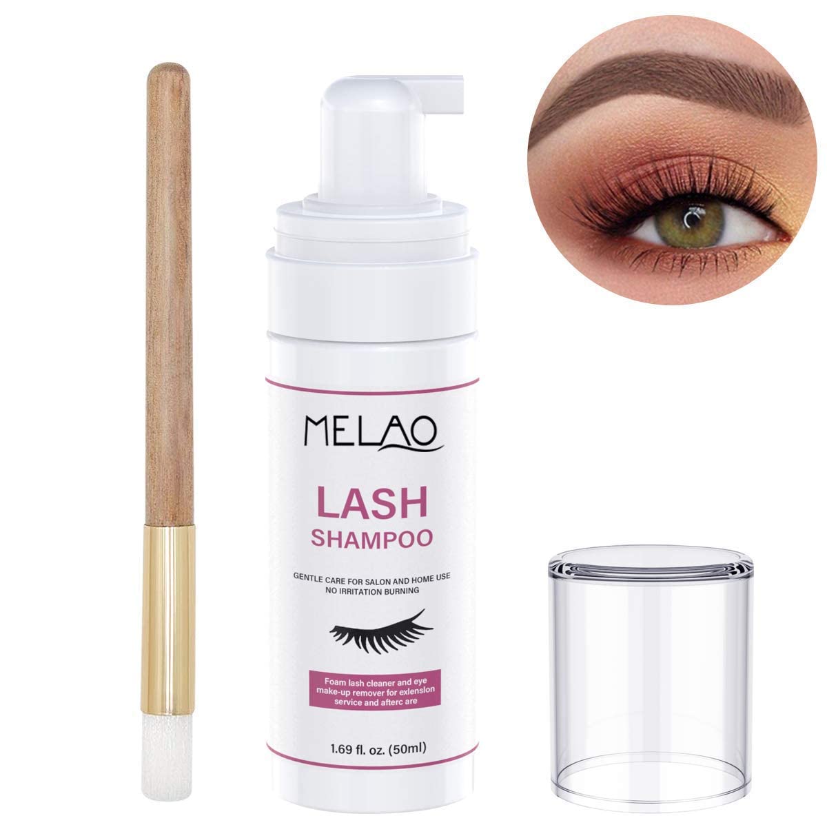Vemofoper on salon counter showing professional-ready lash cleanser
