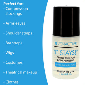 VenActive roll-on applicator dispensing adhesive for precise, mess-free control