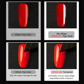 VENALISA texture drop of top coat showing smooth consistency benefit