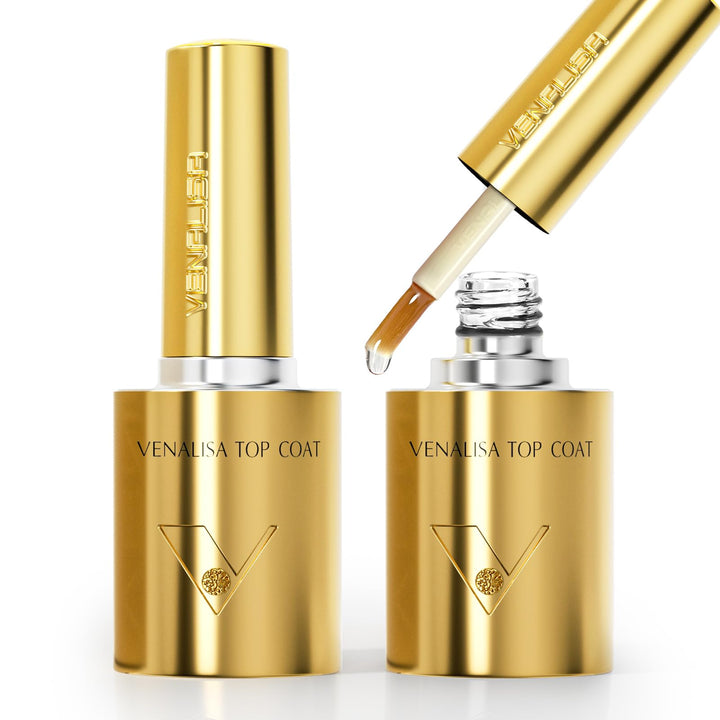 VENALISA front packaging showing two-top-coat bottles for lasting shine