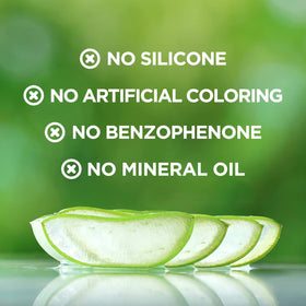 VENAMINE label close-up emphasizing aloe vera extract and simple ingredient benefit