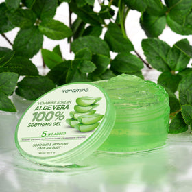VENAMINE open tub close-up showing gel texture and smooth consistency benefit