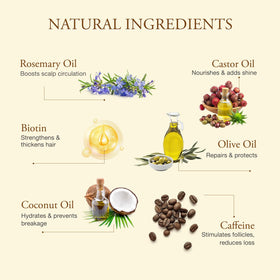 Venanoci applying oil to scalp to promote healthier-looking roots