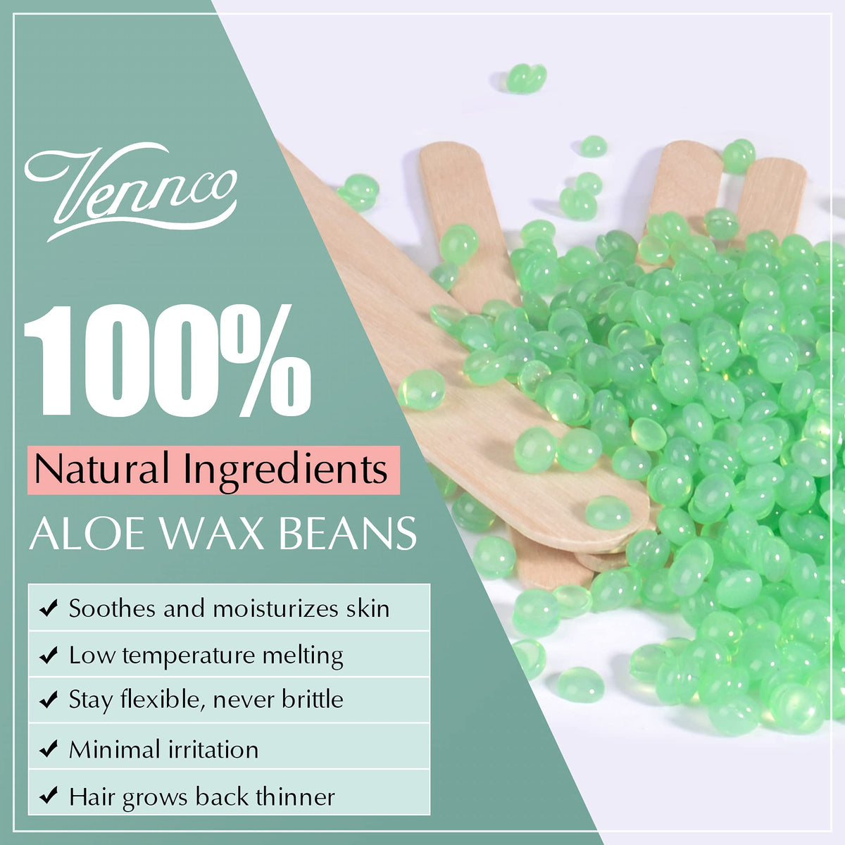 vennco waxing bikini area demonstrating gentle coarse-hair removal