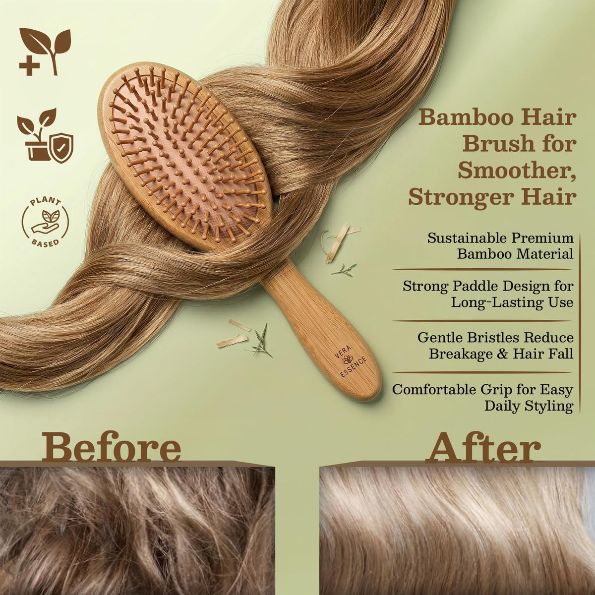 Vera Essence product label and material finish for durability