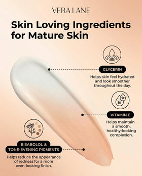 Vera Lane label detail highlighting ingredients like glycerin and vitamin E benefit