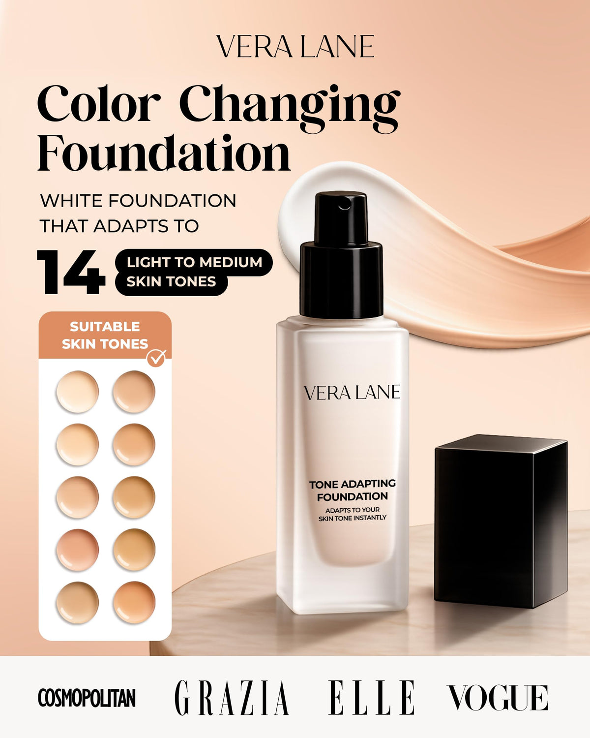 Vera Lane texture close-up drop demonstrating smooth blendability and hydration