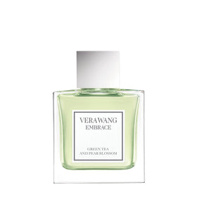 Vera Wang front bottle view showing elegant design and travel-friendly size