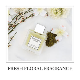 Vera Wang spritz nozzle releasing fine mist for quick freshening