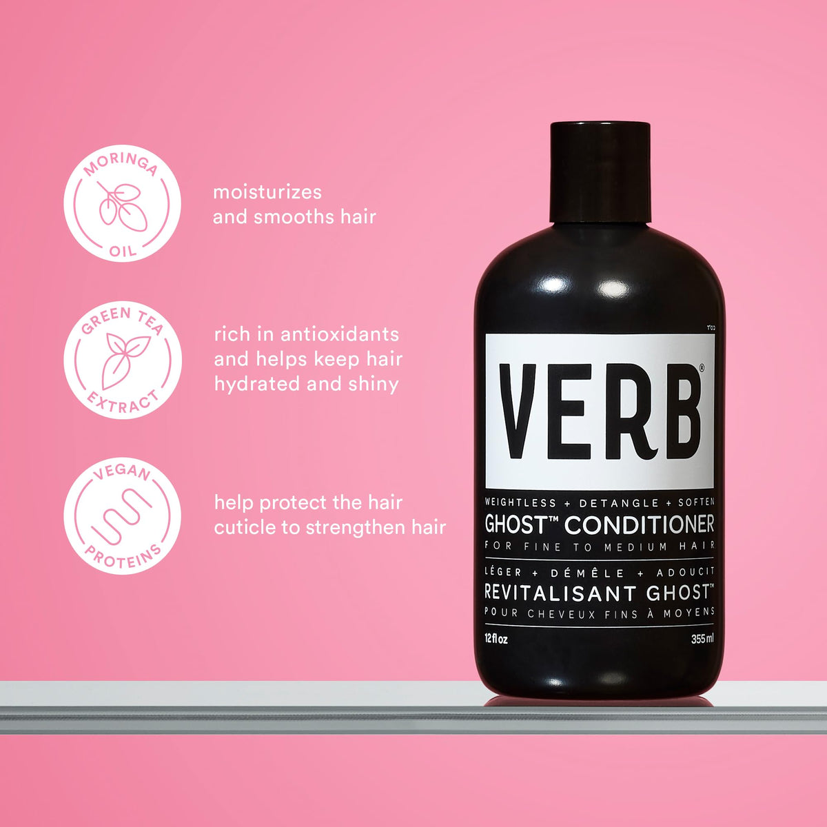VERB Ghost Air Dry Whip travel tube illustrating effortless air-dry styling