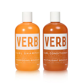 VERB duo front packaging showing bottles and benefit of curl care
