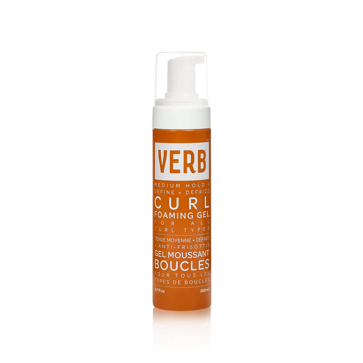 VERB front bottle view showing product and benefit of defined curls
