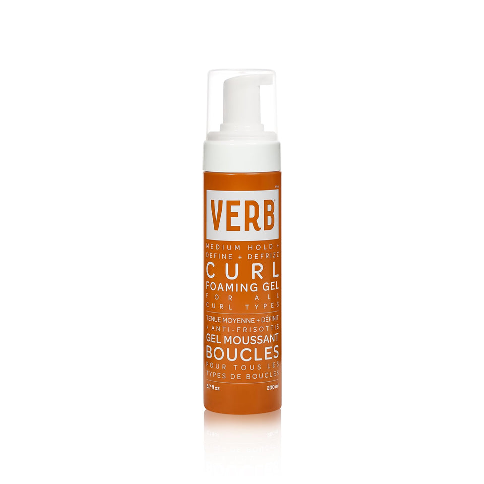 VERB front bottle view showing product and benefit of defined curls