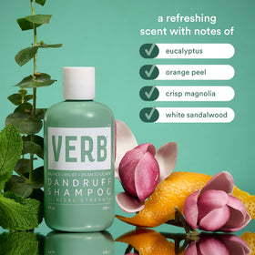 VERB back label with directions and ingredient list for confident, safe use