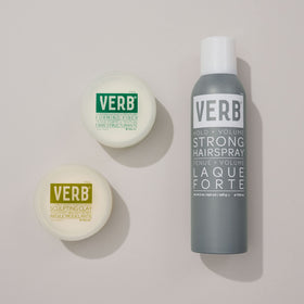VERB Forming Fiber worked into dry hair to create matte texture and separation