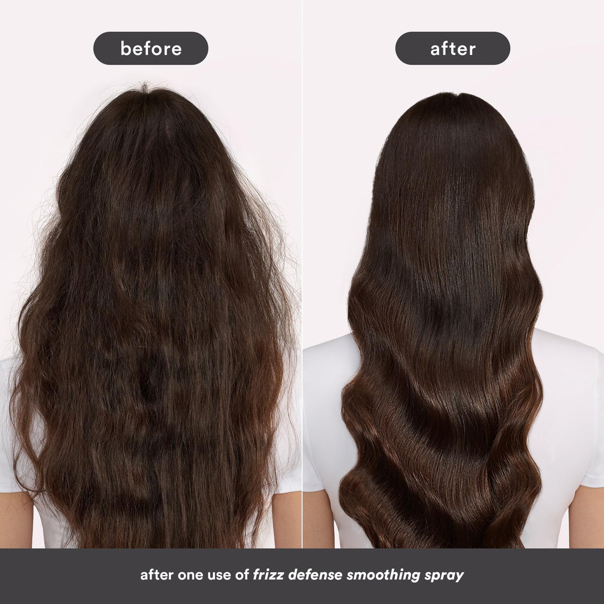 VERB fine mist texture of Frizz Defense spray illustrating lightweight coverage and shine
