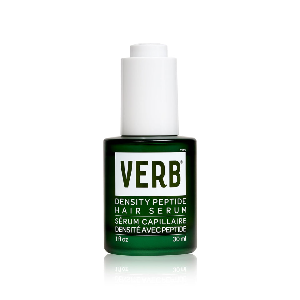 VERB front packaging of Density Peptide Serum showing bottle and label benefit