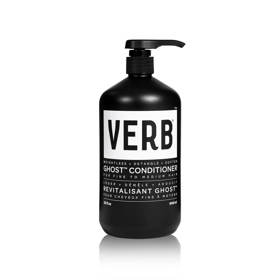 VERB Ghost front bottle view showing label and size, highlights long-lasting supply
