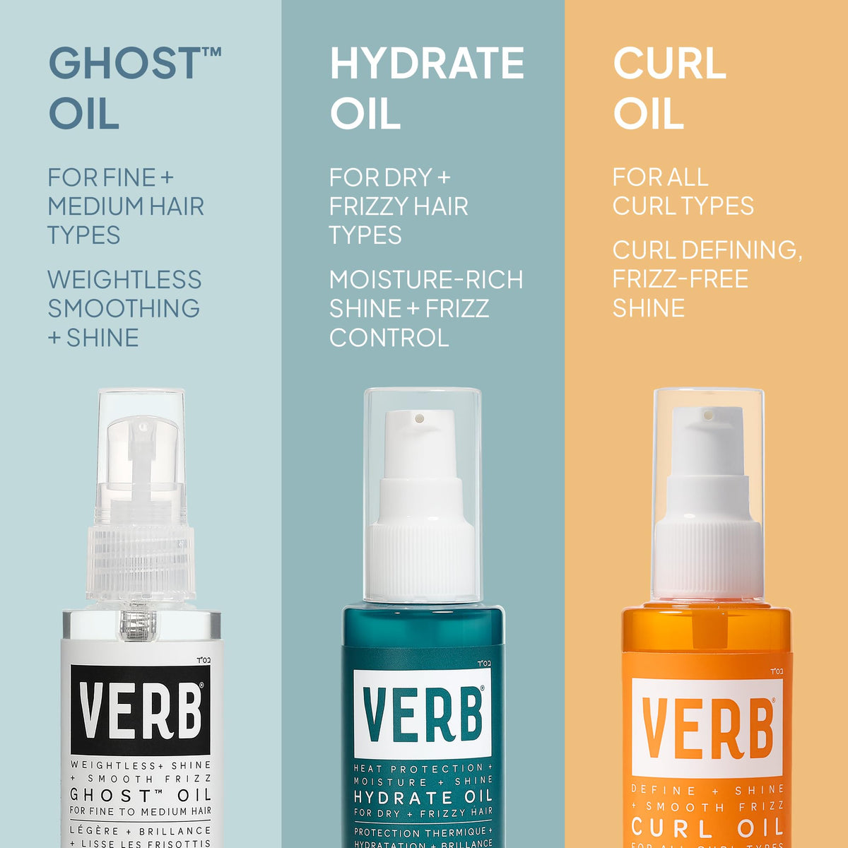 VERB bottle in hand for scale showing compact 4 fl oz travel-friendly size