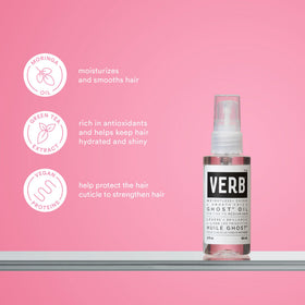 VERB Ghost shampoo and conditioner side by side delivering lightweight smoothing