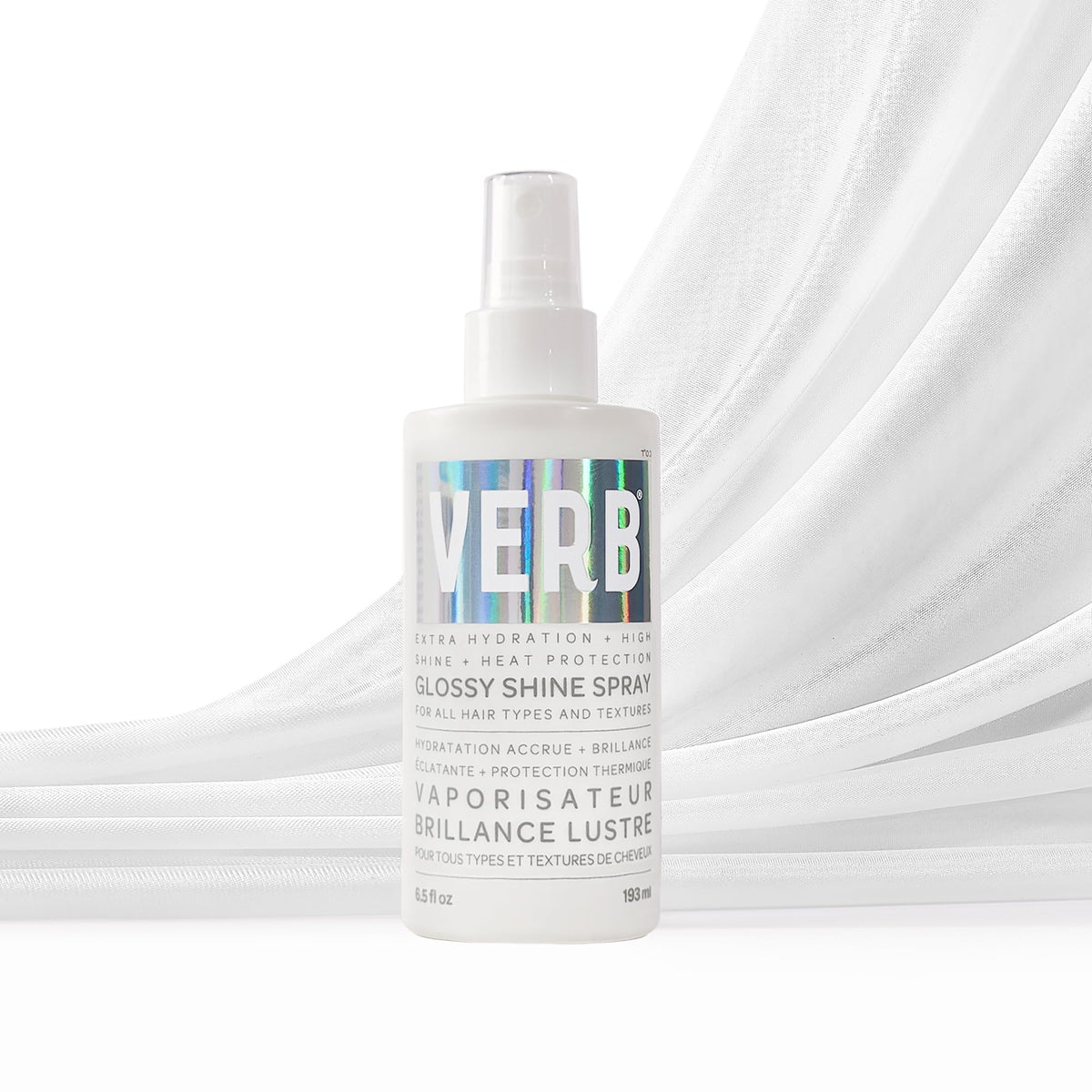 VERB bottle next to a ruler to show 6.5 fl oz size for travel-friendly benefit