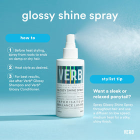 VERB spray action misting hair for heat protection and instant glossy finish