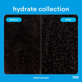 VERB Hydrate Mask with argan oil droplet highlighting antioxidant nourishment