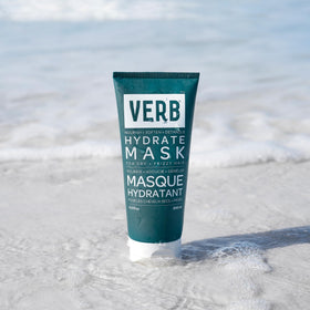 VERB Hydrate Mask close label shot listing key ingredients and clean formula