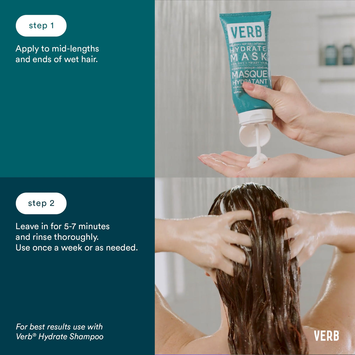 VERB Hydrate Mask creamy texture displayed to show rich moisturizing formula