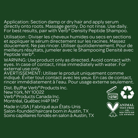 VERB niacinamide ingredient detail showing scalp circulation support benefit