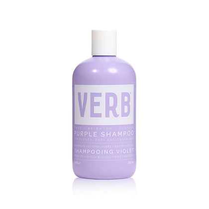 VERB front bottle view showing purple shampoo for brightening hair