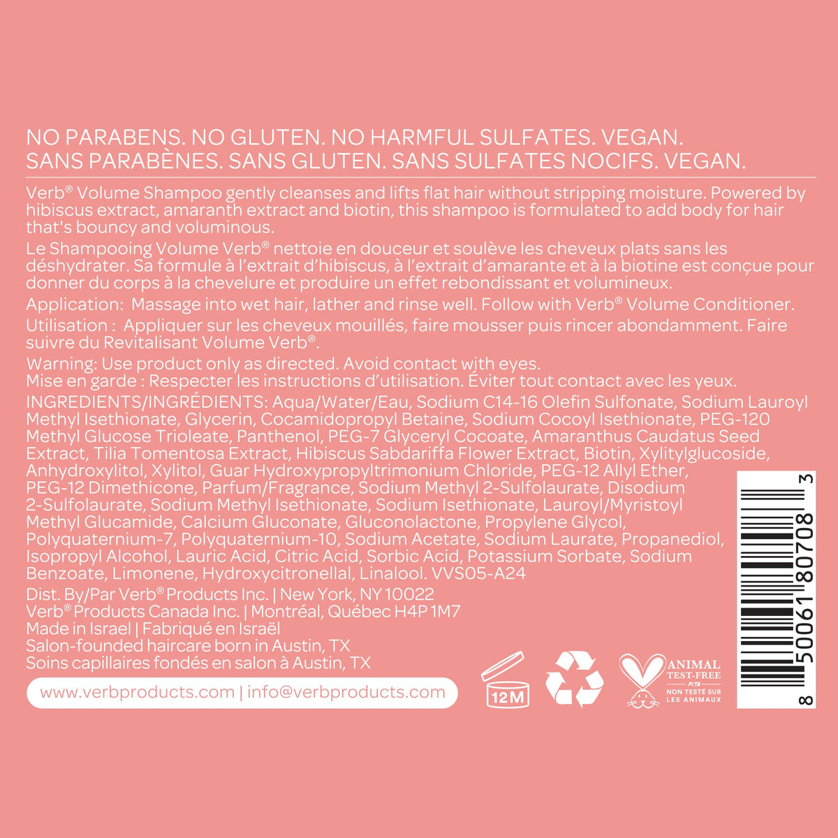 VERB volume shampoo styled hair result in lifestyle setting showing added volume benefit