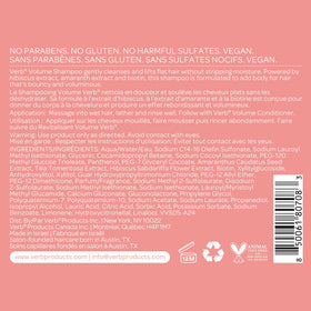 VERB volume shampoo styled hair result in lifestyle setting showing added volume benefit