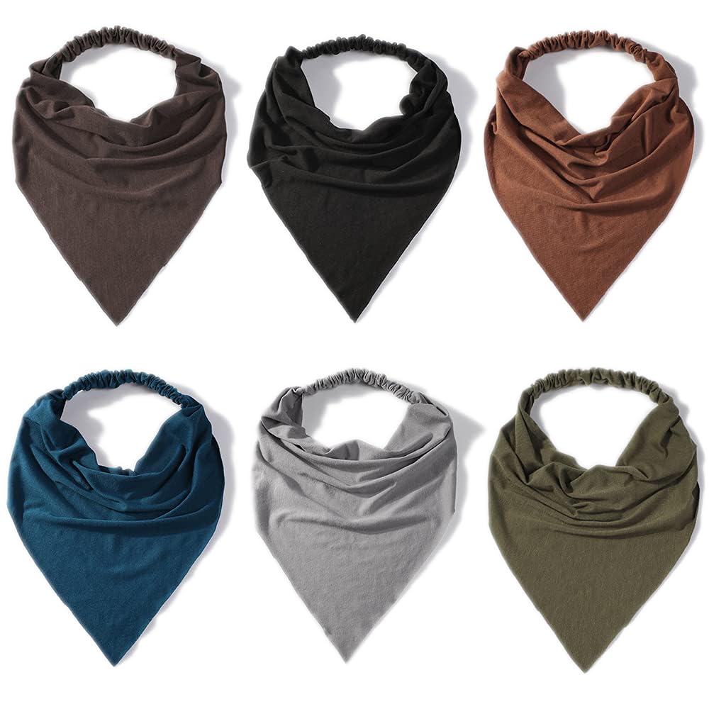 Vercret front packaging showing six boho triangle headbands for easy selection and variety
