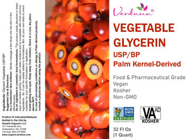 Verdana close-up of clear glycerin texture highlighting purity and smooth consistency