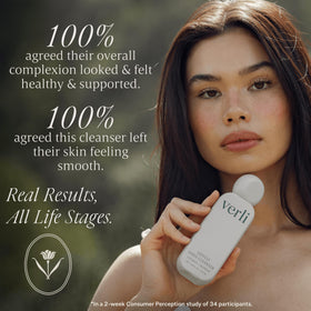 Verli close-up of gel-creme texture highlighting hydration benefits