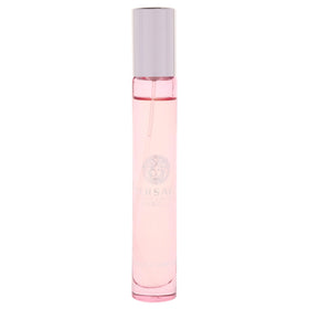 Versace travel spray close-up of atomizer emphasizing precise, no-waste mist