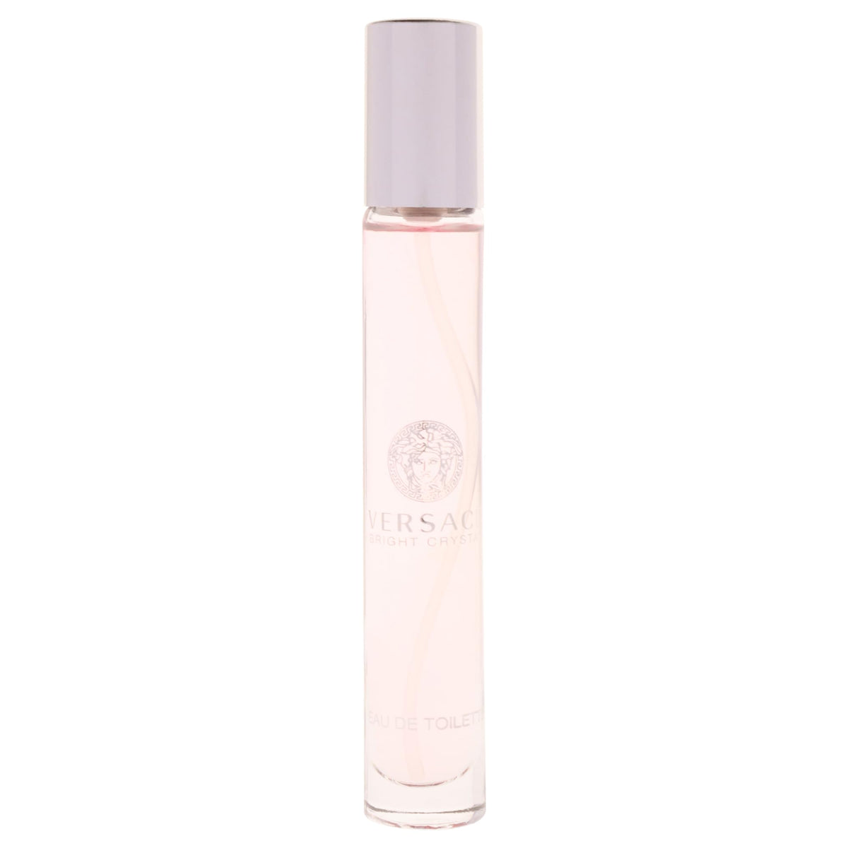 Versace Bright Crystal bottle detail highlighting glass and cap, premium finish benefit