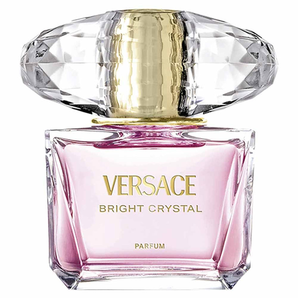 Versace bottle front view showing elegant glass and luminous look for display