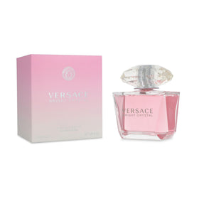 Versace Bright Crystal front bottle showing jewel-like cap and elegant glass for a refined gift