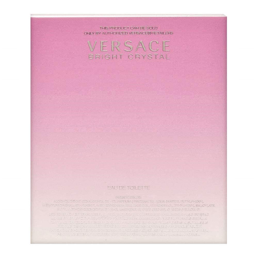 Versace Bright Crystal spray action releasing mist, helpful for testing fragrance coverage